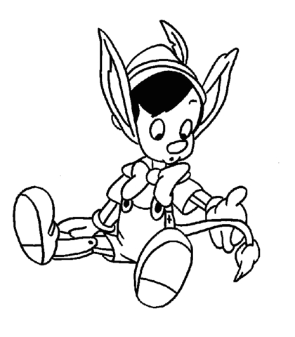 Little Pinocchio  Coloring Page